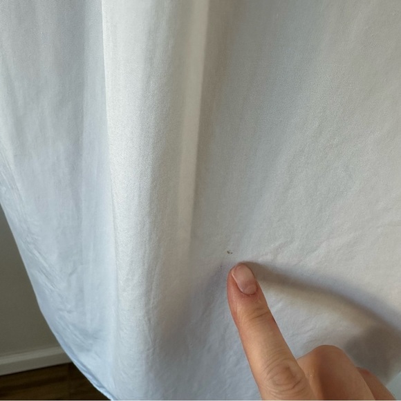 Lafayette 148 New York Wilkes Italian Sculpted Button Up Shirt Tunic Sz S - Picture 11 of 16